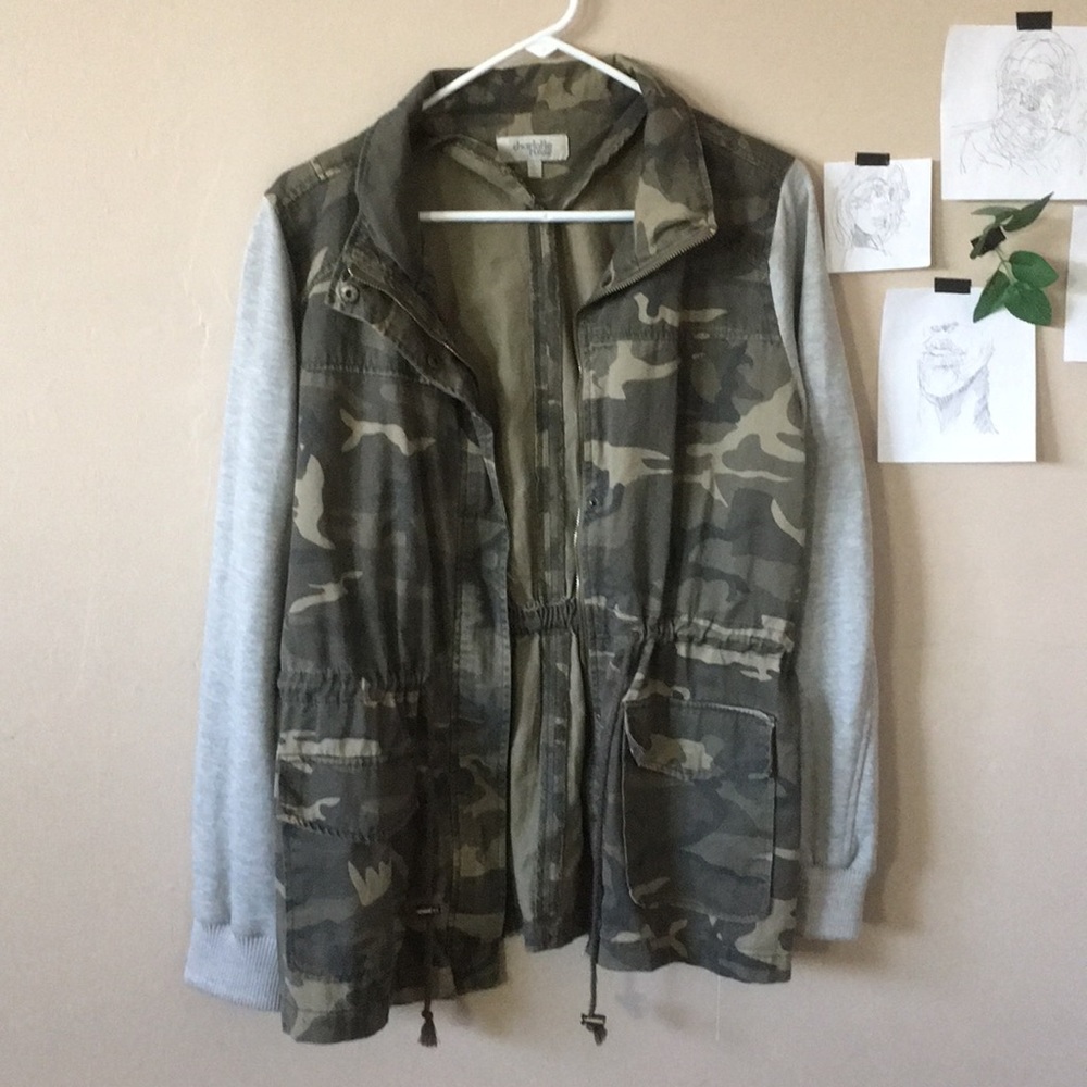 charlotte russe large camp jacket